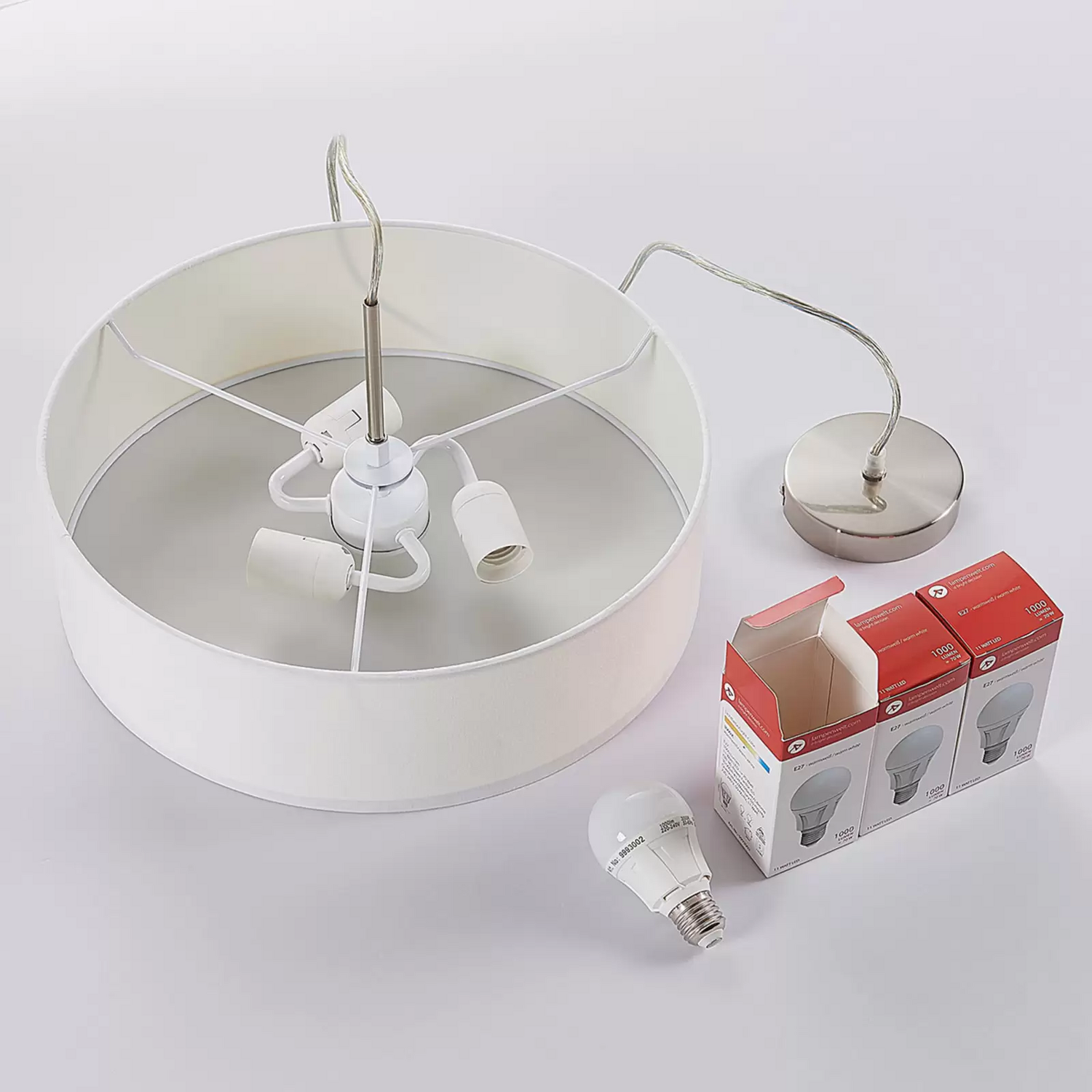 Lindby Hängeleuchte Sebatin Deckenlampe Pendelleuchte Deckenlicht Lampe E27 303 B-Ware - 4251096502985