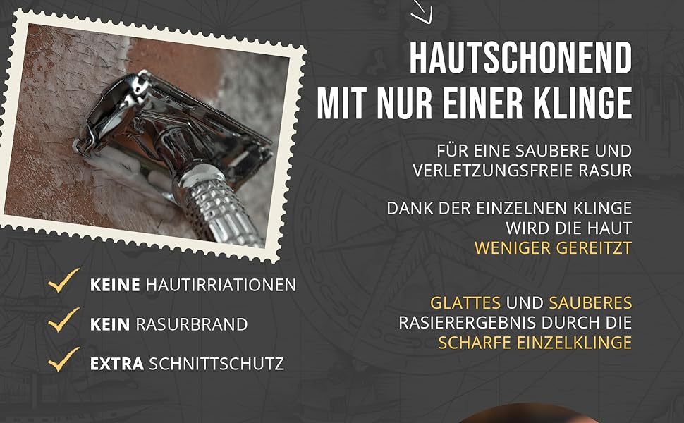 Störtebekker Premium Rasierhobel Solingen Rasierer Herrenrasierer Rasierkli50 - 4260554490504