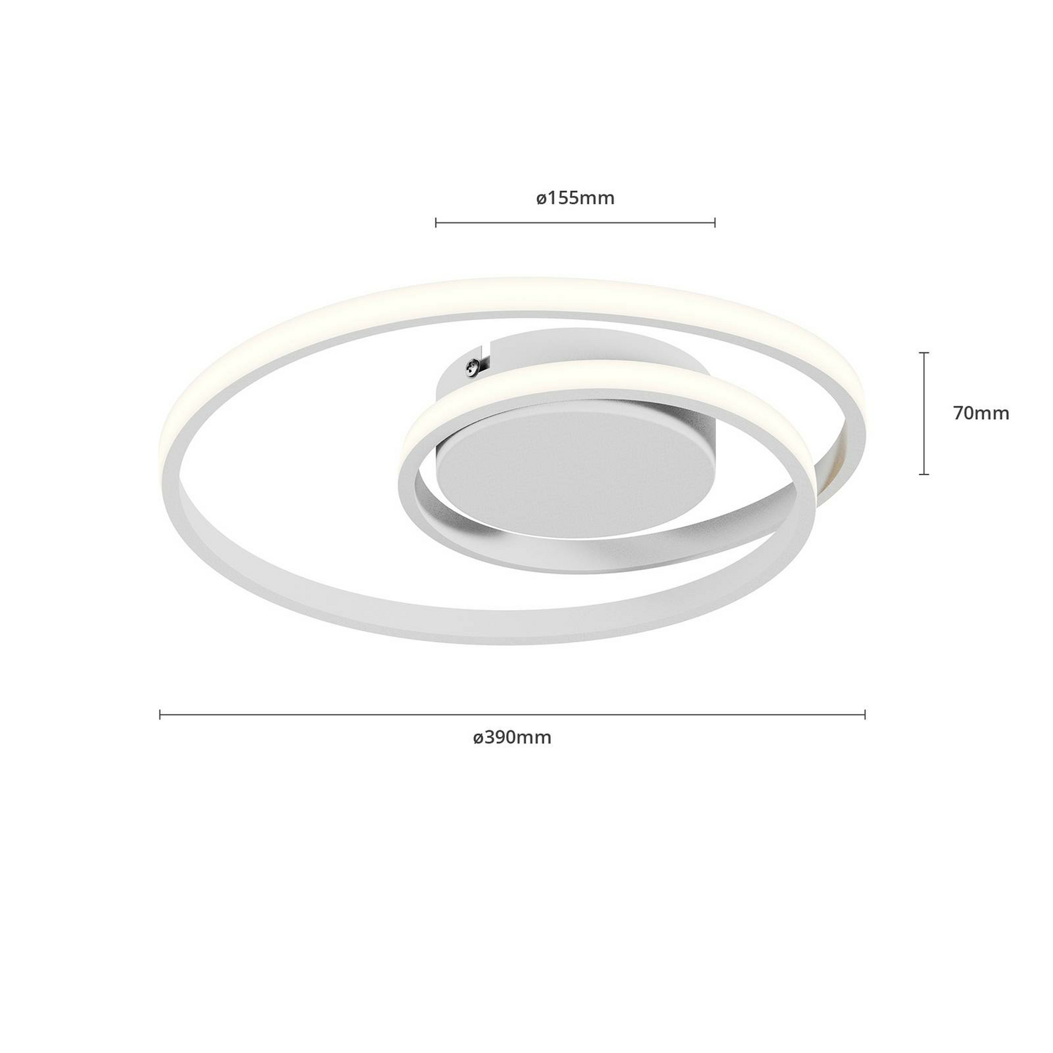 B-Ware Lindby Kyron Led Deckenlampe Deckenlampe Deckenlicht Lampe Leuchte Led Weiß M711