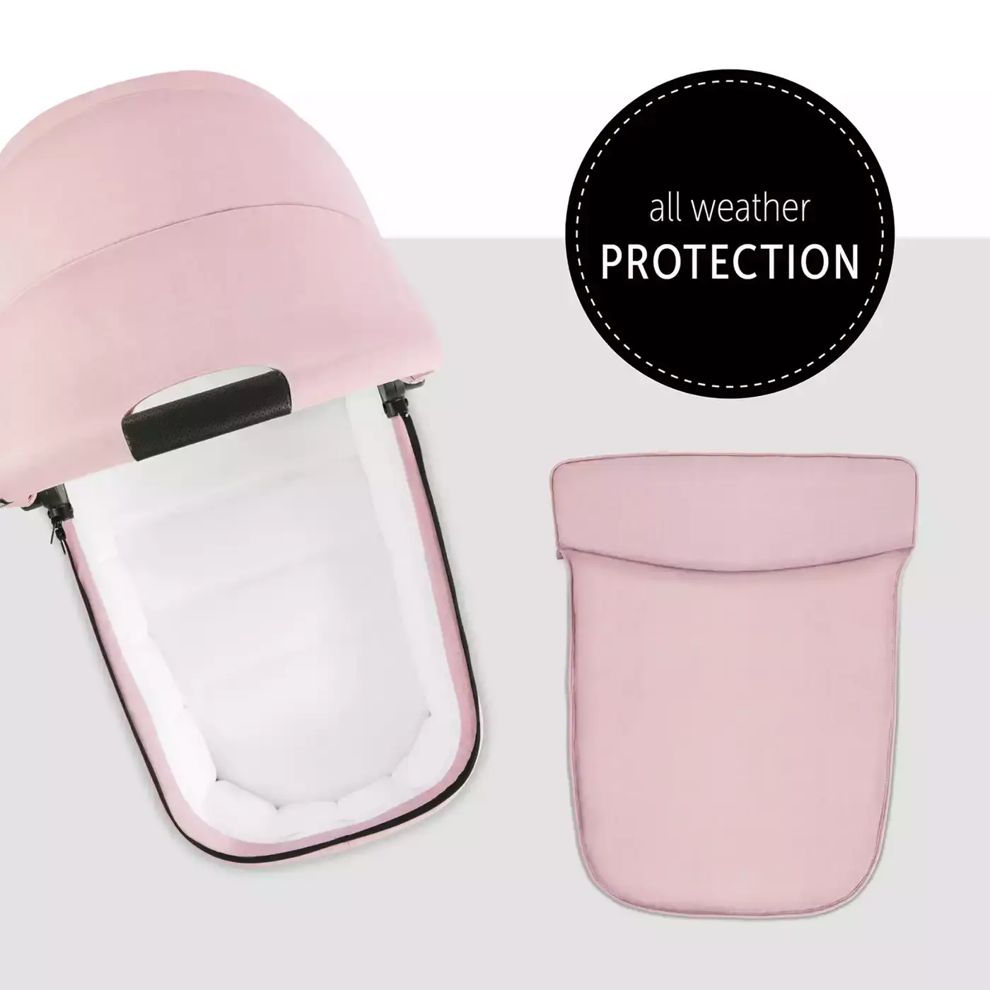 B-Ware Hauck Vision X Kinderwagen Wanne Melange Rose Buggy Babywagen Rosa