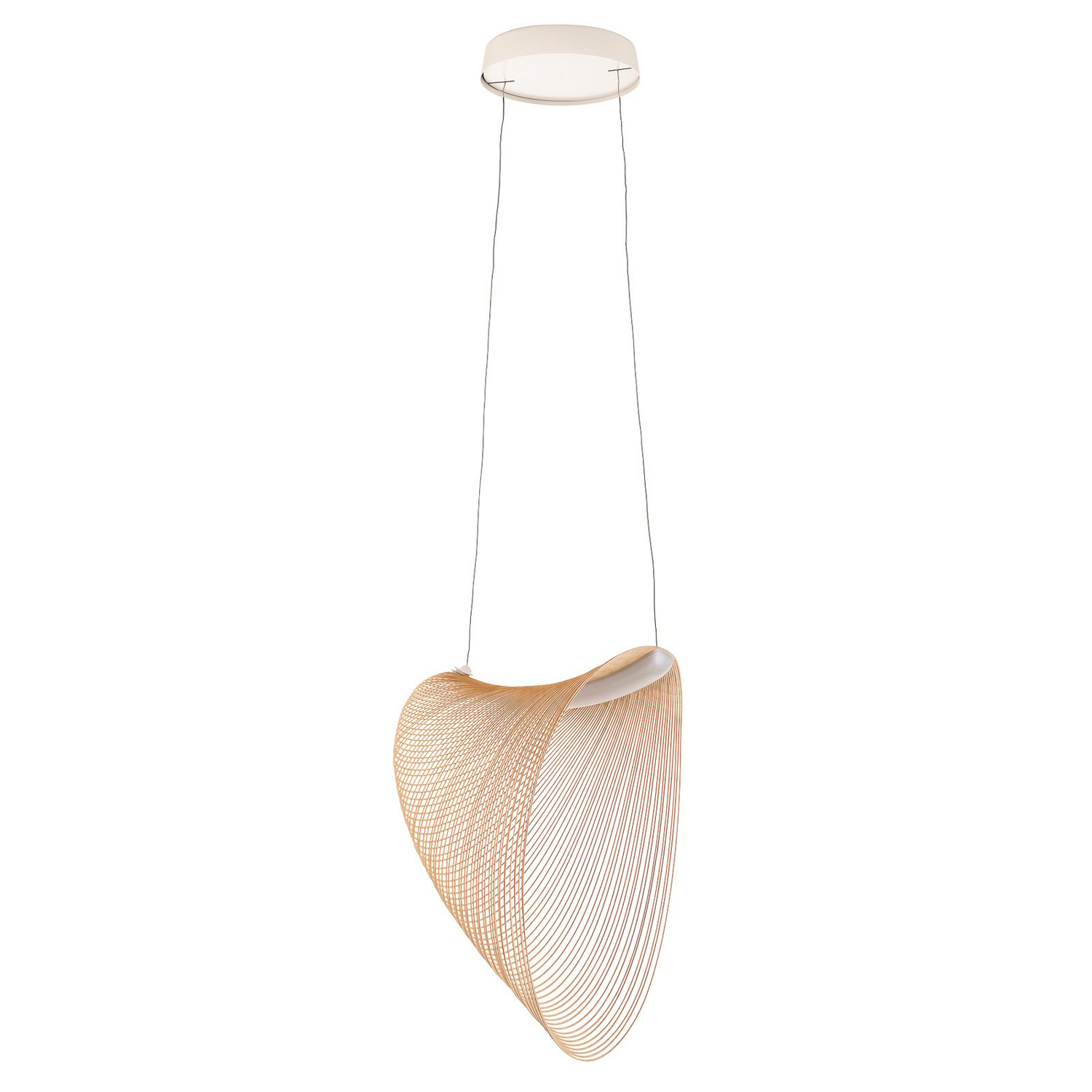 B-Ware Luceplan Illan Led Holzhängelampe Pendelleuchte Lampe Birke Dimmbar 60 Cm