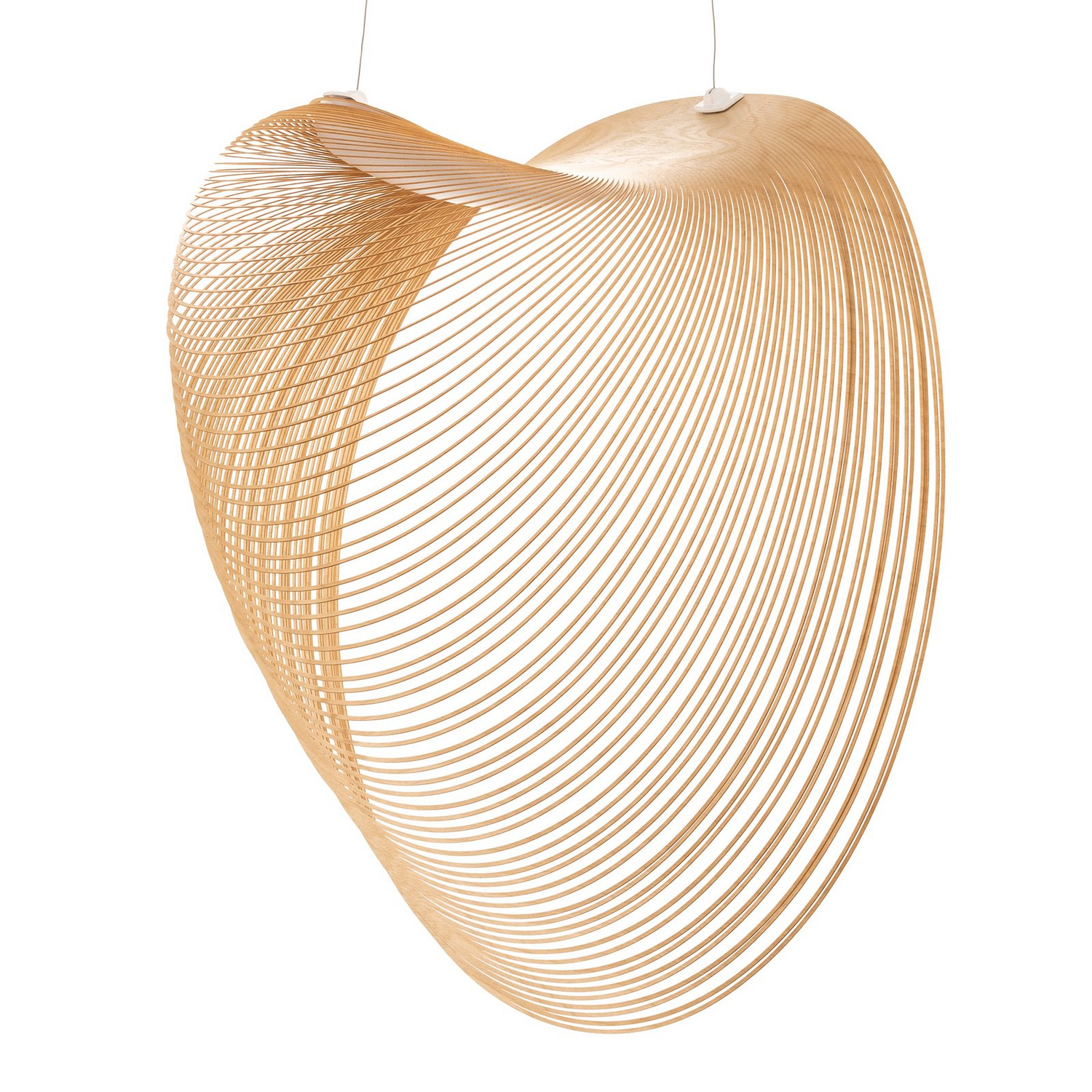 B-Ware Luceplan Illan Led Holzhängelampe Pendelleuchte Lampe Birke Dimmbar 60 Cm