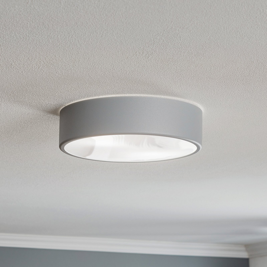 Deckenleuchte Cleo 300 Ip54 ø 30 Cm Grau Deckenlampe Lampe Leuchte Spot  B-Ware