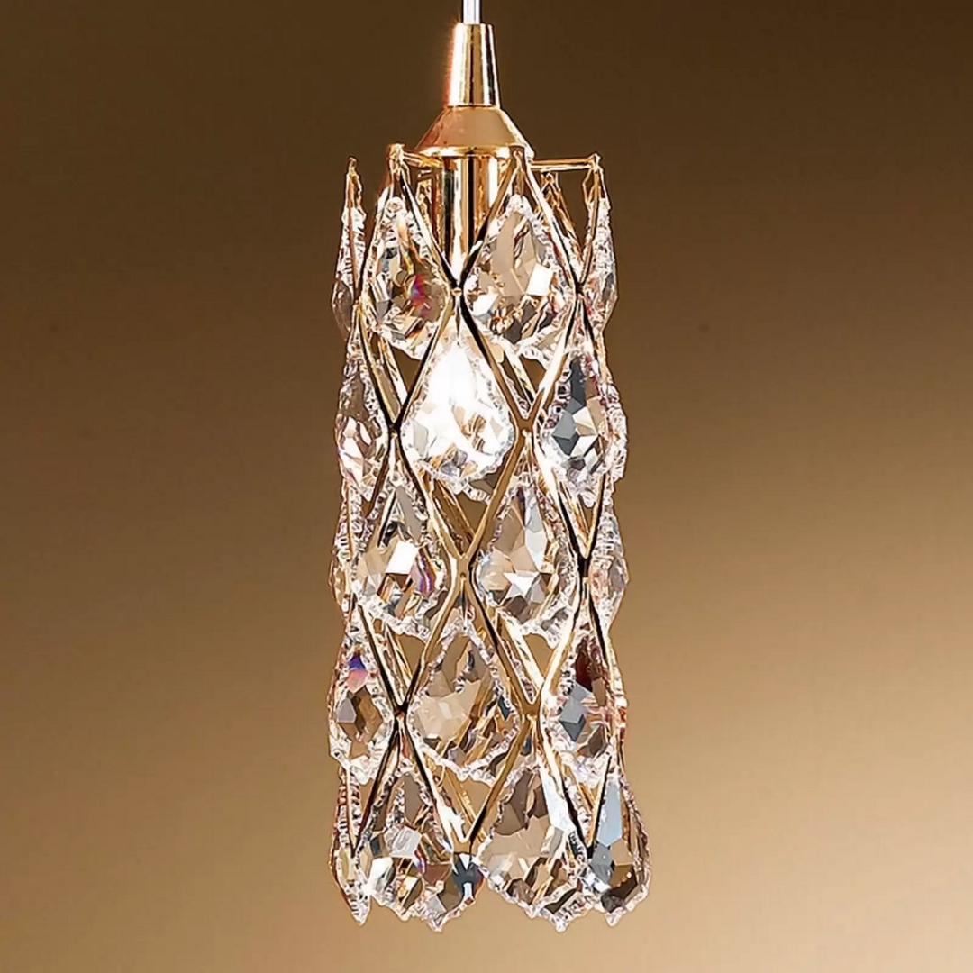 Vergoldete Hängeleuchte Charlene Hängelampe Pendellampe Pendelleuchte Lampe G9 B-Ware - 9003090225620