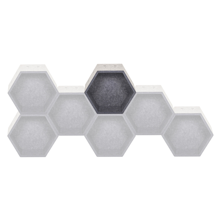 Hjh Office Flexmiut Store S Akustik Trennwand Schallabsorber Pet Grau  B-Ware - 4064323037514
