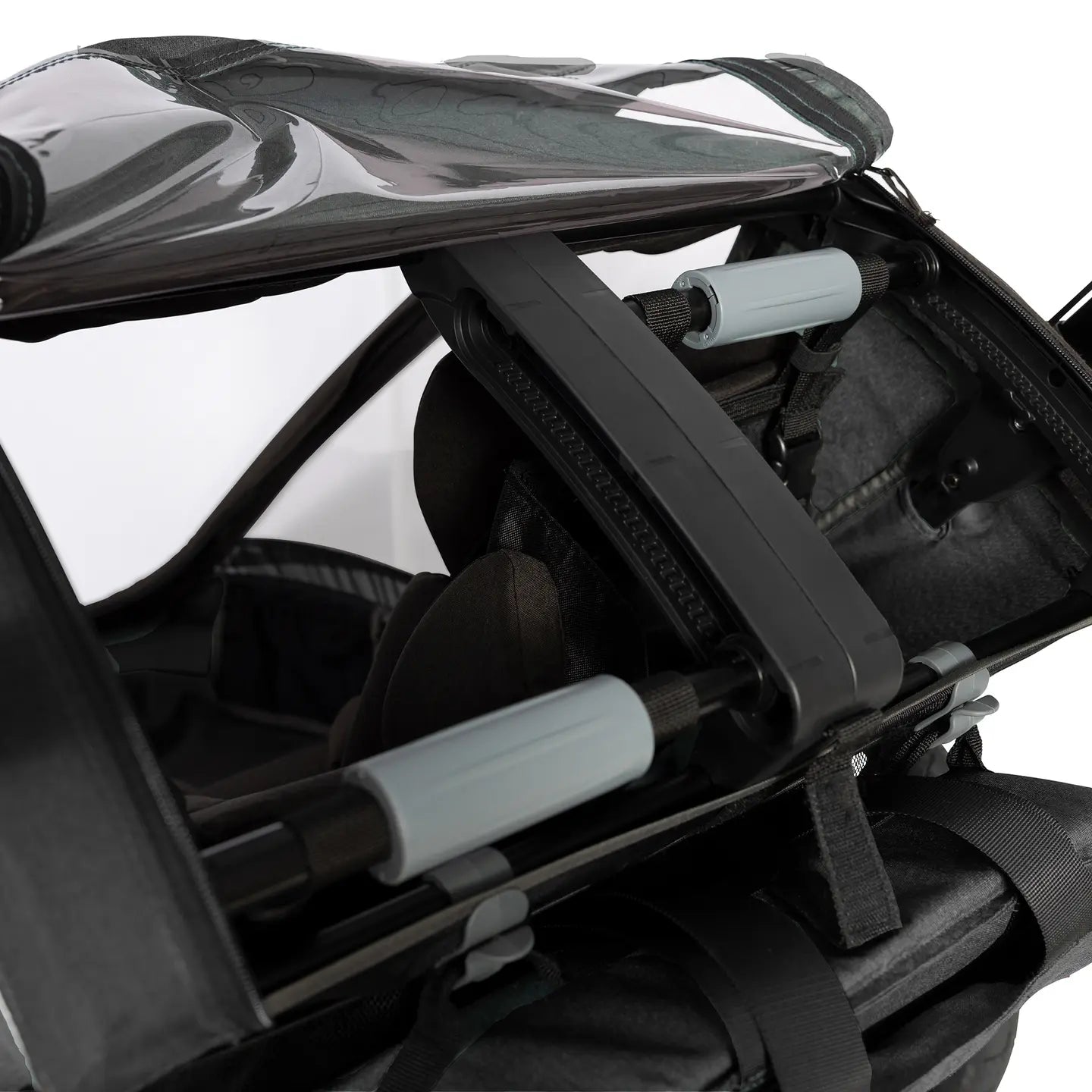 B-Ware Hamax Cocoon One Fahrradanhänger Buggy Kindertransport Grau Schwarz Einsitzer - 7029774002365