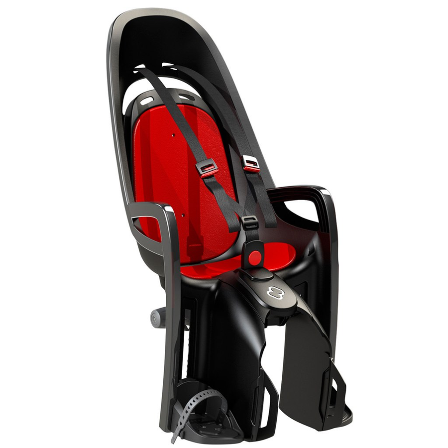 Hamax Zenith Fahrrad Kindersitz Sattel Kindersitz Gepäckträgeradapter Grau Rot B-Ware - 7029775530478