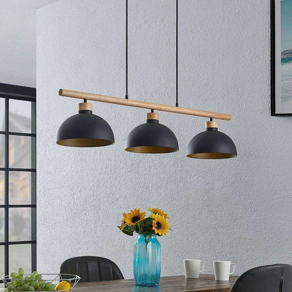 Lindby Tirzana Hängeleuchte Deckenlampe Pendelleuchte E27 Dreiflammig Schwarz205 B-Ware - 4251911708950