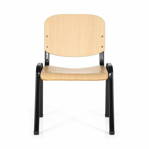 B-Ware Hjh Office Vierfußstuhl Konferenzstuhl Xt 600 Schwarz Buche 2 Stück Siehe Text - 4260284081751