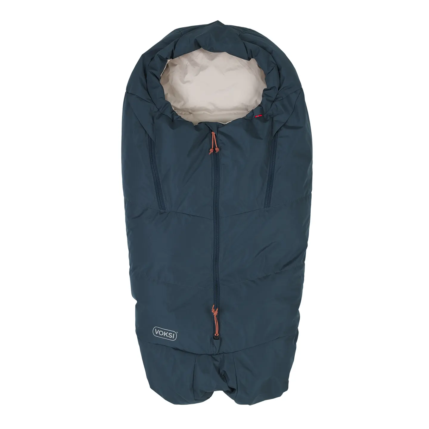 B-Ware Voksi Fußsack Schlafsack Kinderwagen Adventure Poppy Blue Daunenfüllung 105x50cm - 7072754017507