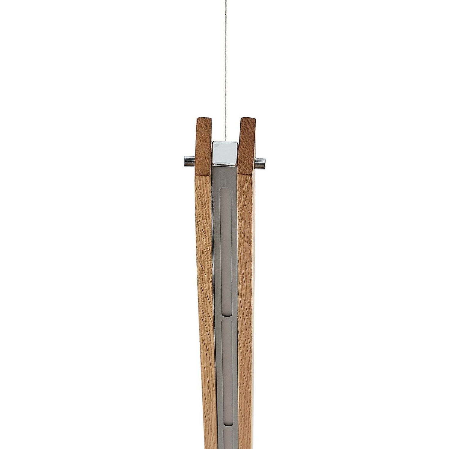 B-Ware Lindby Pendelleuchte Hängeleuchte Led Holz Nickel Matt Warmweiß Dimmbar Eiche112