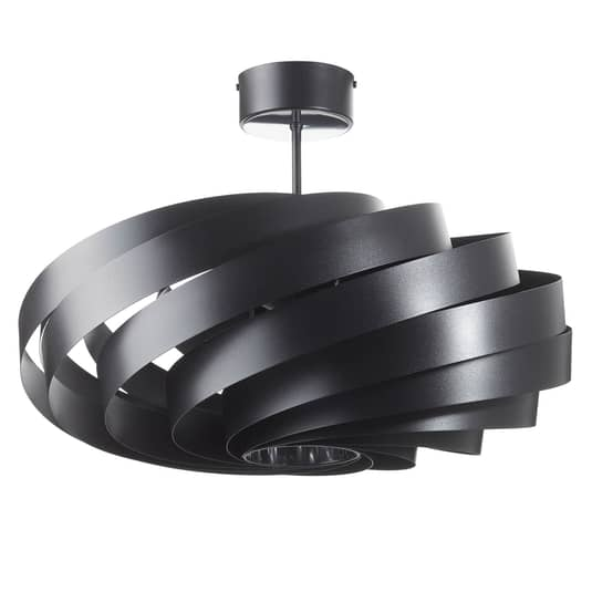 Euluna Vento Deckenleuchte Deckenlampe Hängelampe Lampe Leuchte schwarz Ø 60 cm