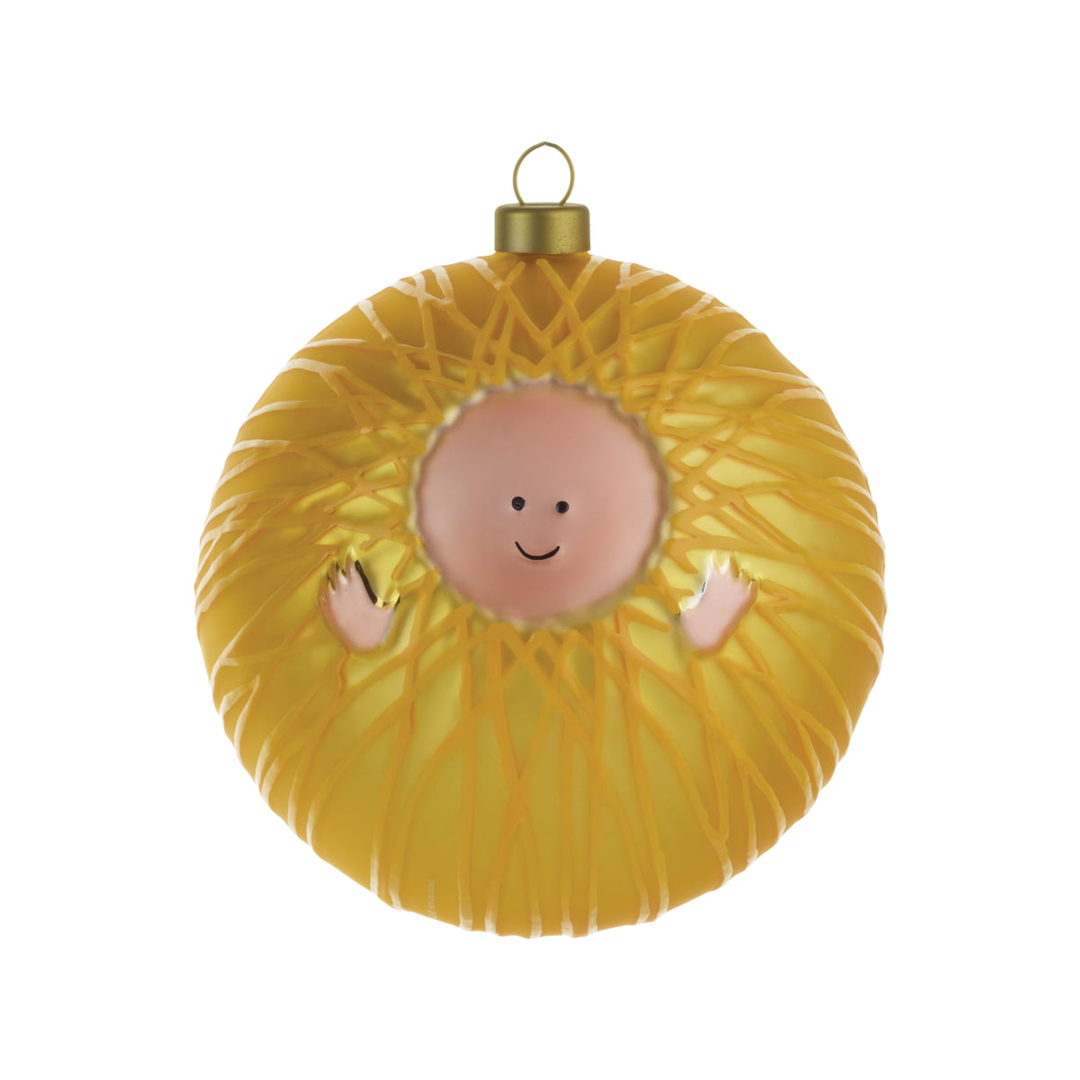Alessi Christbaumkugel Jesuskind Weihnachtskugel Glas Dekoration 3 Stück B-Ware