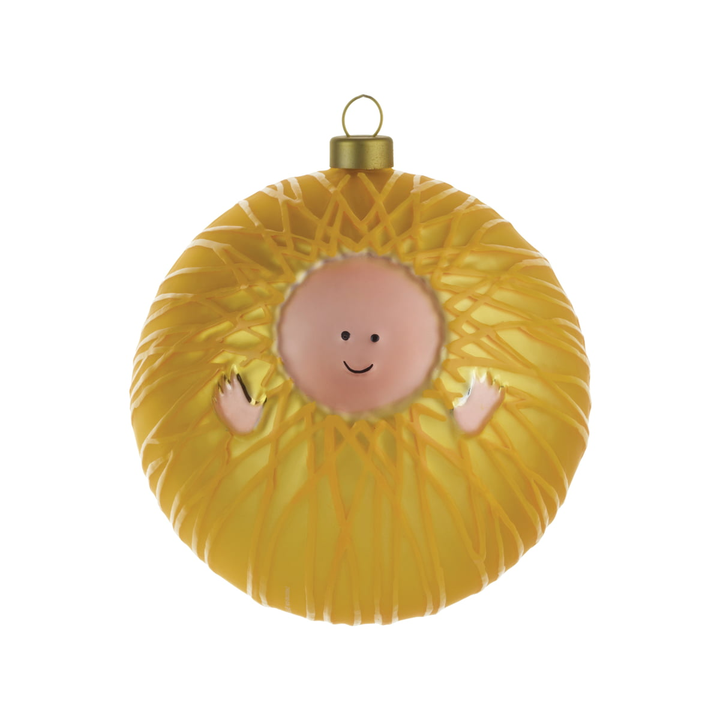 Alessi Christbaumkugel Jesuskind Weihnachtskugel Glas Dekoration 3 Stück B-Ware