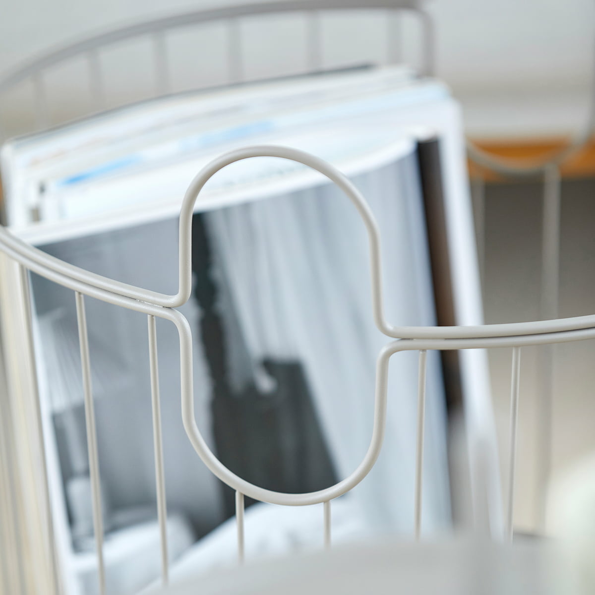 B-Ware Zone Denmark Inu Aufbewahrungskorb Drahtkorb Korb 40,6x41,1cm Soft Grey