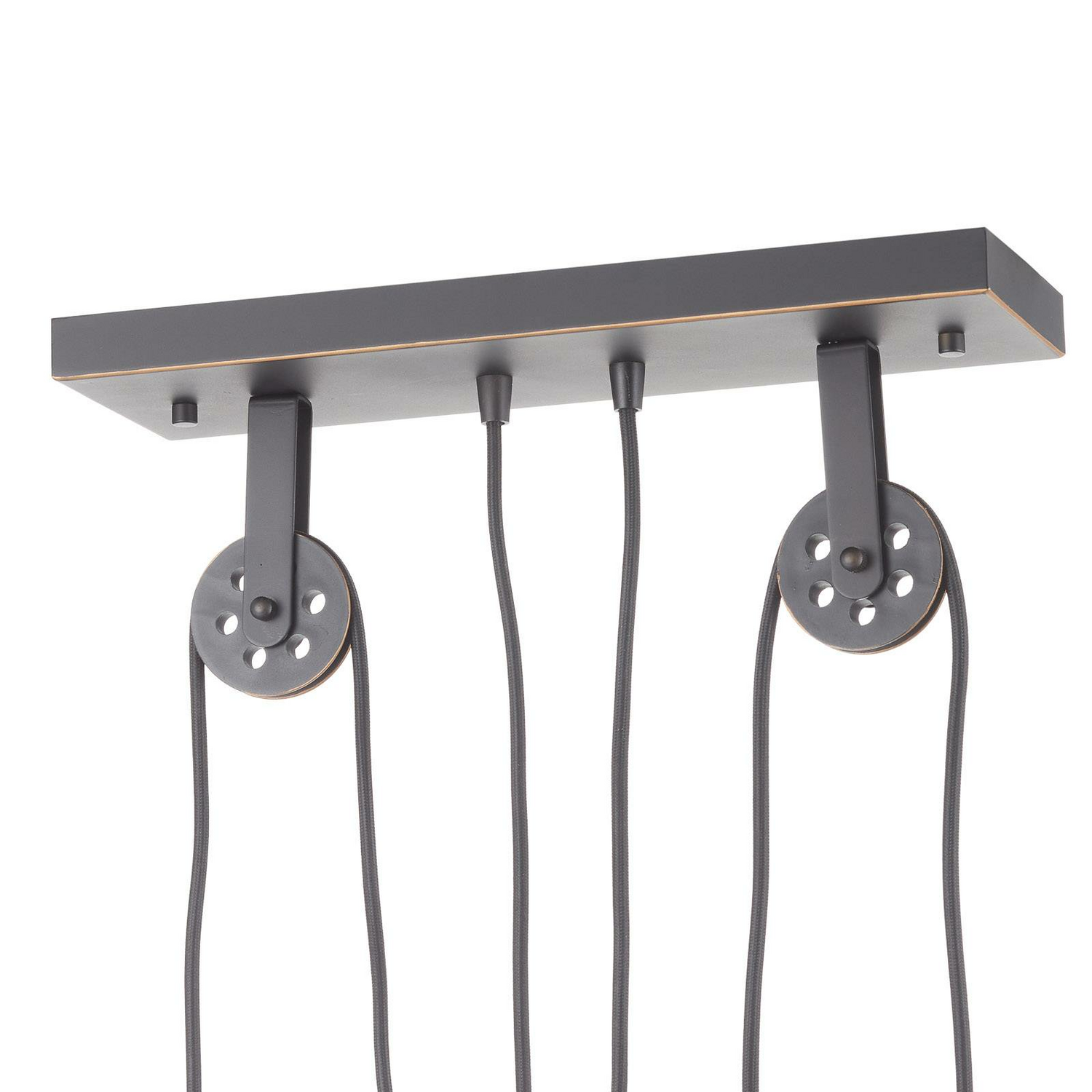 Suspension Westinghouse Iron Hill, 3 ampoules E27, noire