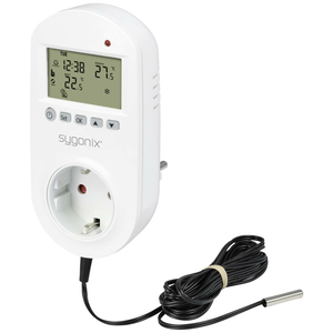 B-Ware Sygonix Universalthermostat Thermostat Zwischenstecker Wochenprogramm 1 Bis70 °C