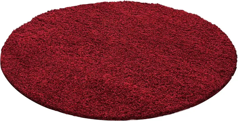 B-Ware Homeby Home Teppich Teppichläufer Rund Rot 30 Mm Wohnzimmer Schlafzimmer 120 Cm - 7101604294956