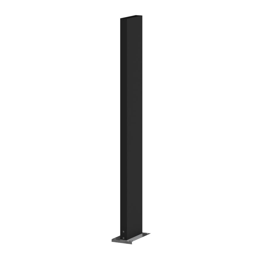 Wever & Ducré 910010 B0 Stange Pole 870 Schwarz Sockel Montageplatte Lampe B-Ware - 9658236