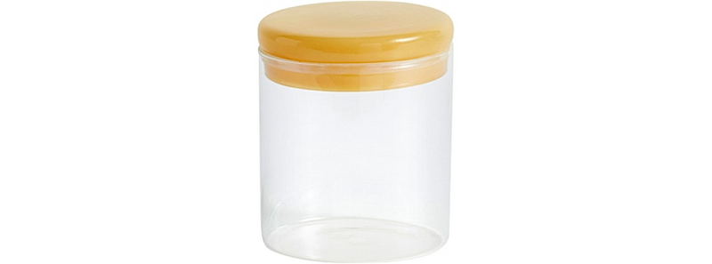 HAY Borosilicate Jar Borosilikatglas Behälter M 600 ML Ø10 x H12 cm Klar