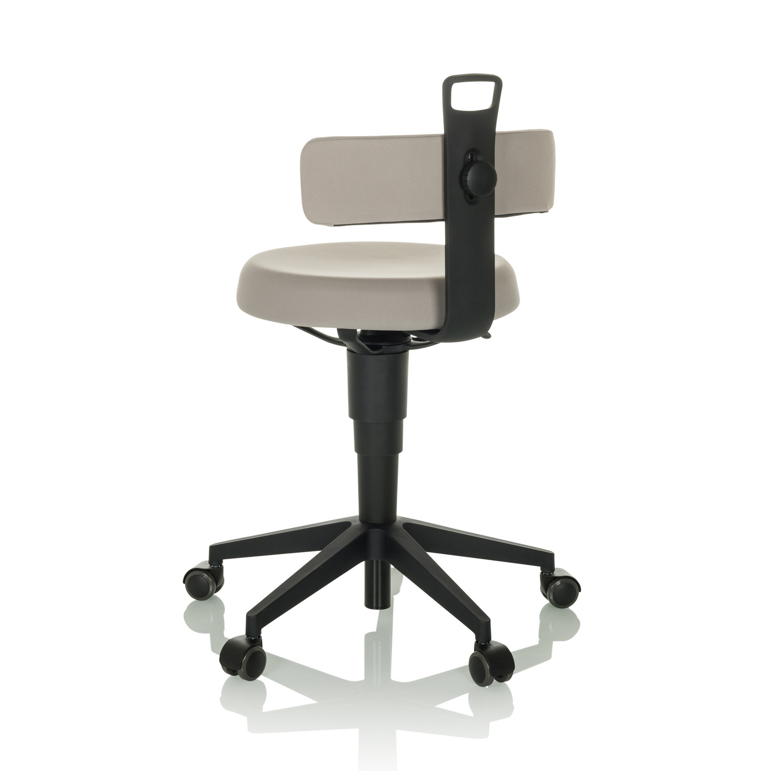 B-Ware Hjh Office Arbeitshocker Balancestuhl Top Work Flex Stoff Grau Stuhl Möbel