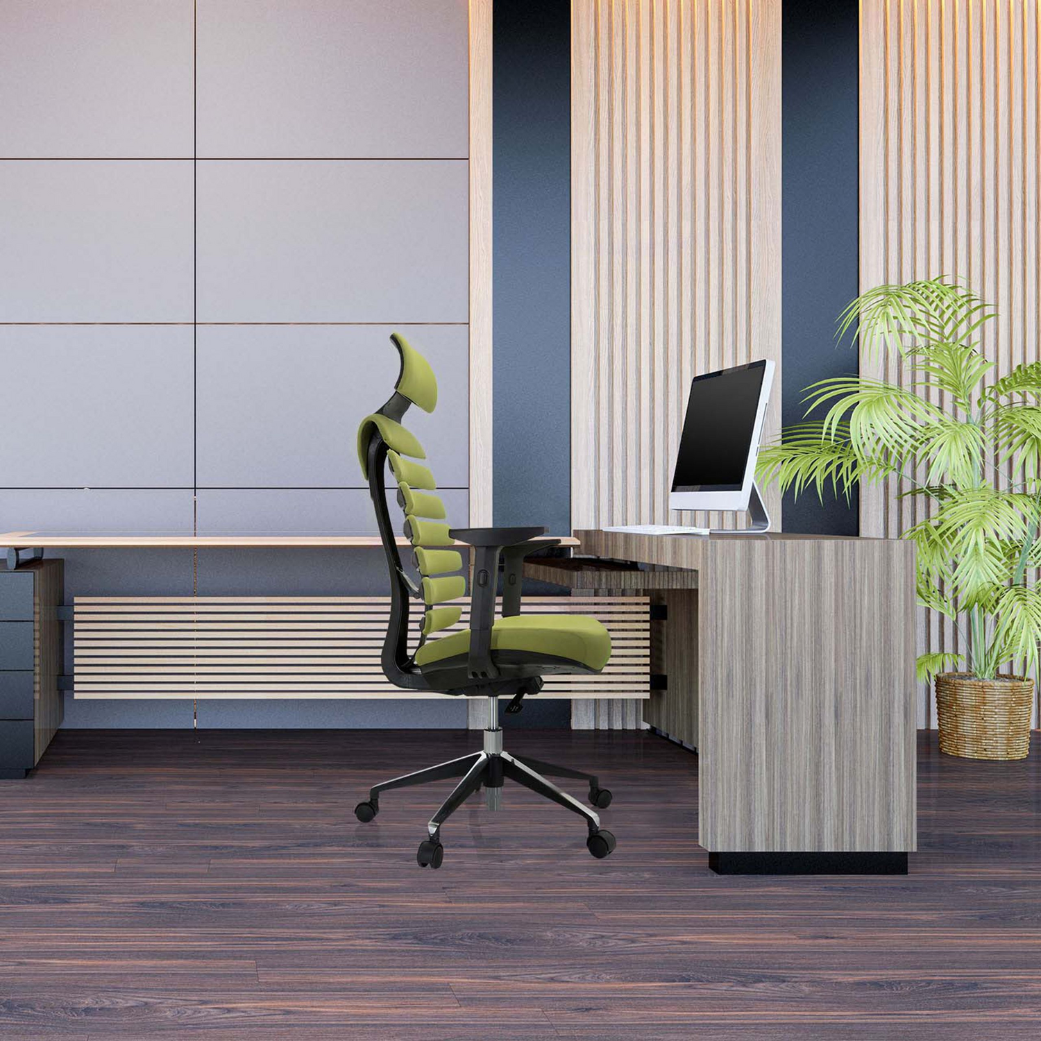 Hjh Office Bürostuhl Drehstuhl Schreibtischstuhl Ergo Line Ii Pro Profi Grün B-Ware - 714606