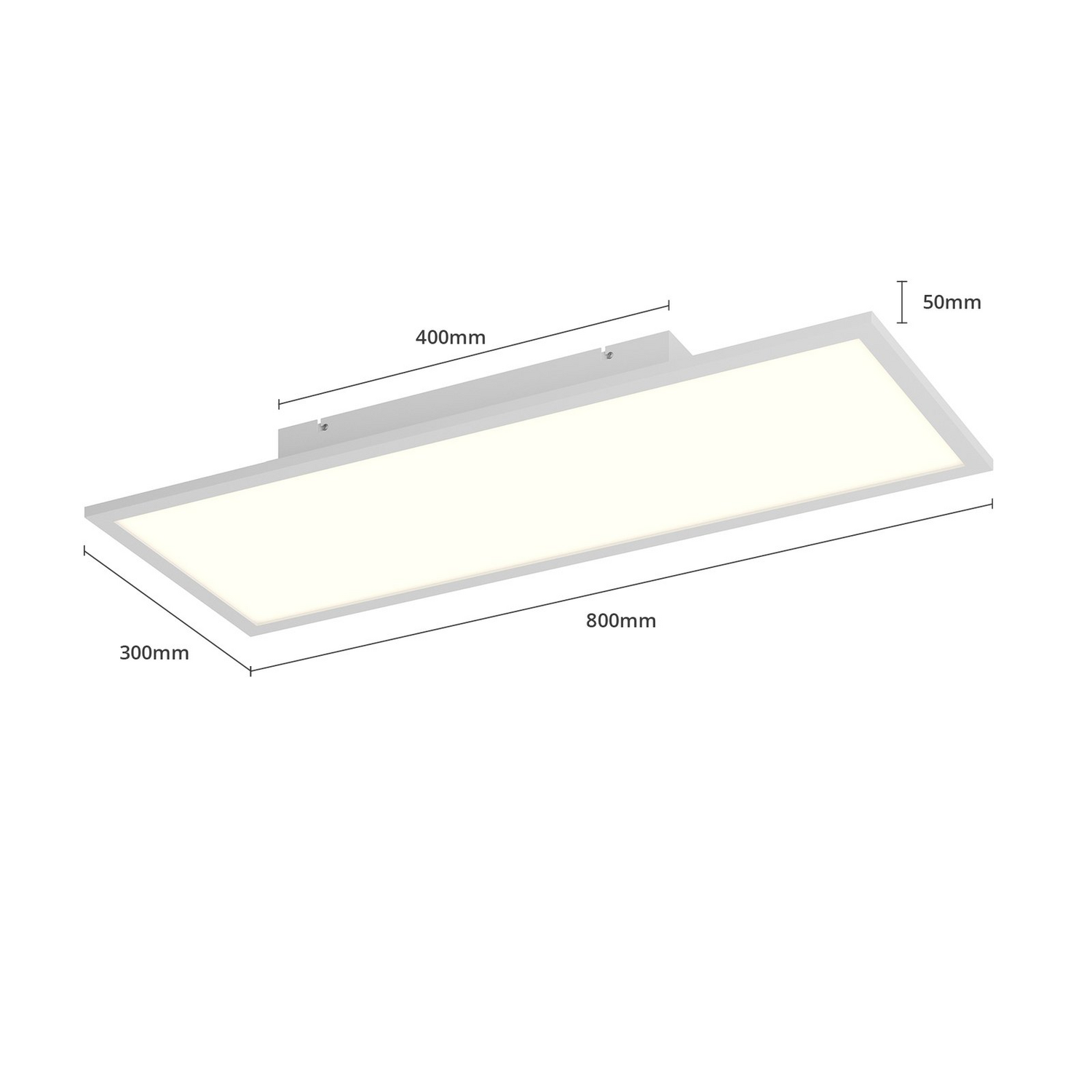 B-Ware Lindby Luay Led Panel Deckenlampe Deckenlampe Deckenpanel 30 X 80 Cm Weiß 26 W
