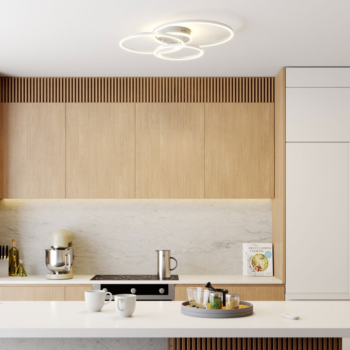 Lindby Smart Tula Led Deckenlampe Deckenlampe Lampe Leuchte 40 Watt Nickel244 B-Ware