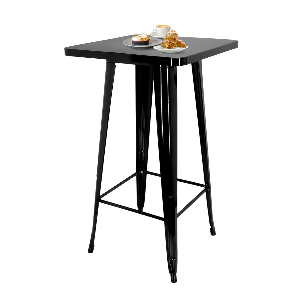 hjh OFFICE Bartisch Tisch Bar VANTAGGIO HIGH T schwarz Stahl vierfußgestell - 4064323013167