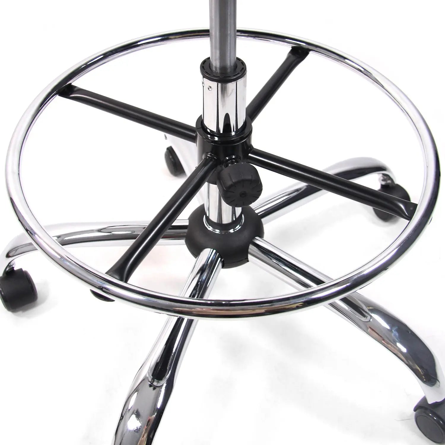 B-Ware Hjh Office Counterstuhl Drehstuhl Vendo Work Fußring Armlehnen Schwarz Bürostuhl