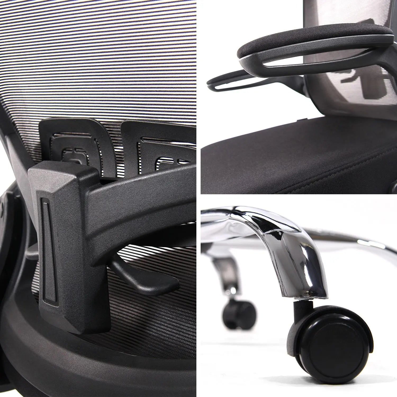 B-Ware Hjh Office Counterstuhl Drehstuhl Vendo Work Fußring Armlehnen Schwarz Bürostuhl
