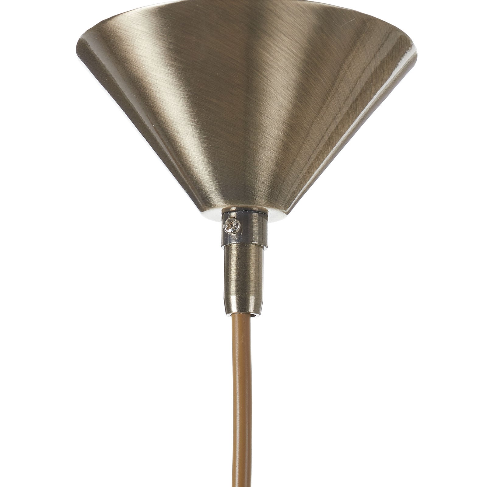 Orion Hängeleuchte LOISA Pendelleuchte dimmbar altmessing weiß 1x60W E27 40cm - 9003090219544