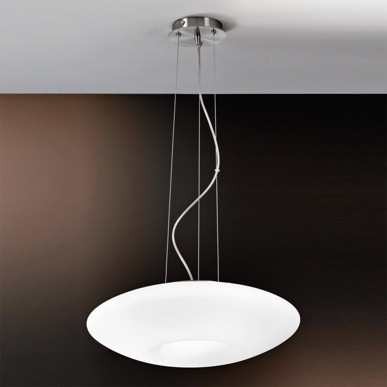 Hängeleuchte Blanc LED Pendelleuchte Lampe dimmbar opalglas nickel matt 21cm - 9003090229192
