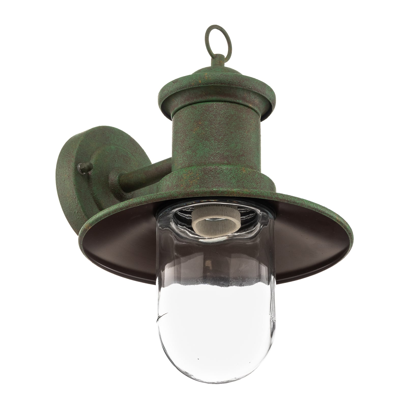 Außenwandleuchte Leonie vintage-grün Gartenleuchte IP44 dimmbar Stahl Glas 32cm - 9003090262588