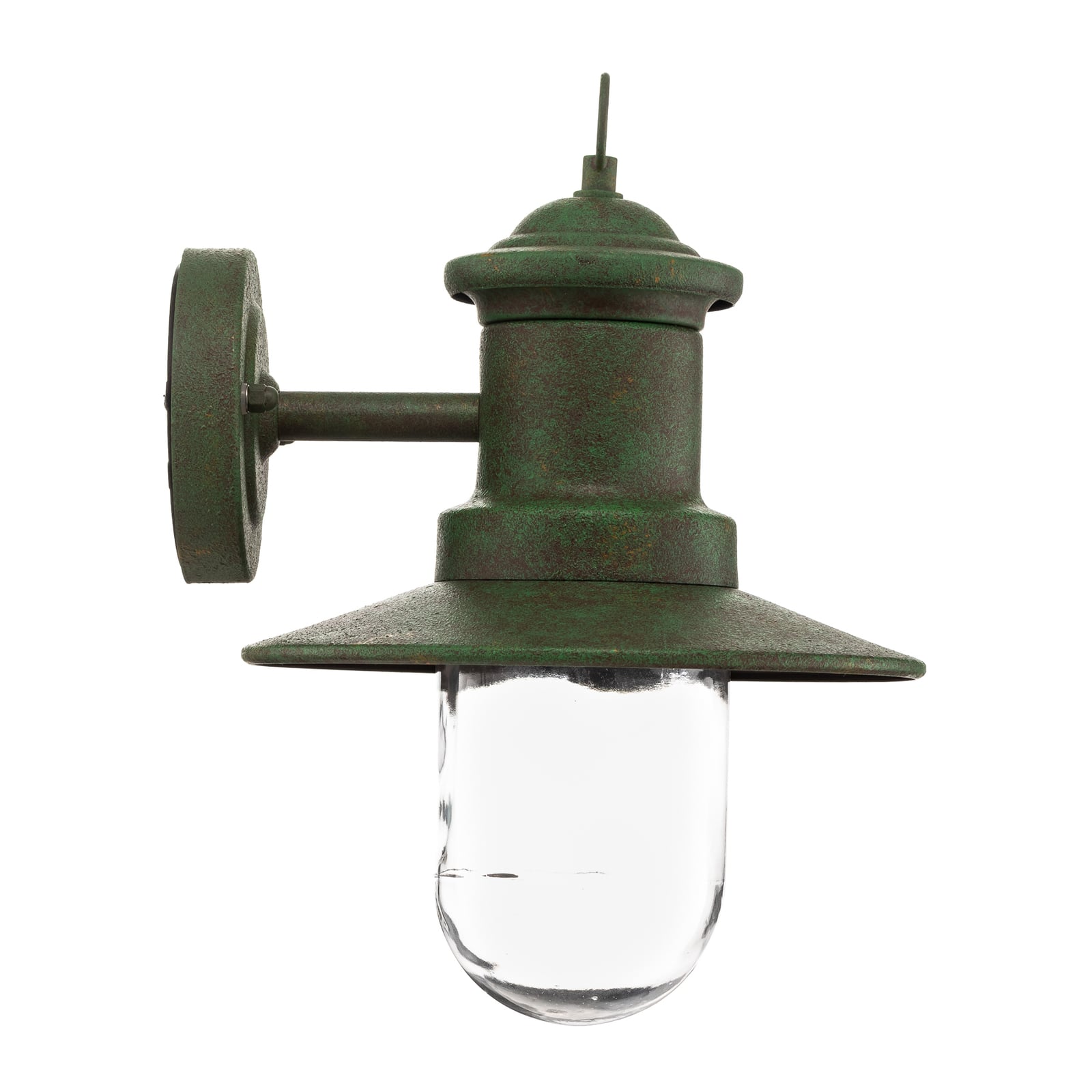 Außenwandleuchte Leonie vintage-grün Gartenleuchte IP44 dimmbar Stahl Glas 32cm - 9003090262588