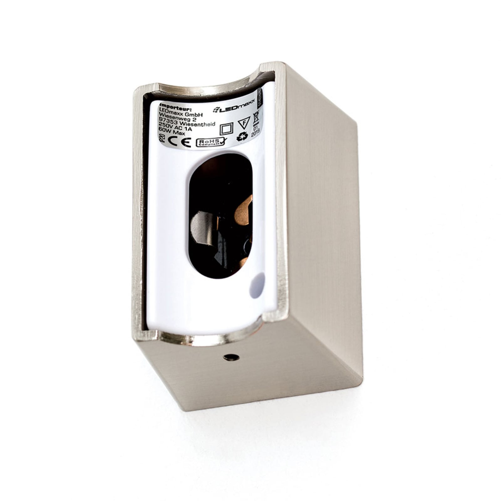 Visagist Spiegelleuchte Wandleuchte LED Lampe Halterung nickel matt Metall 50 cm - 9003090269747