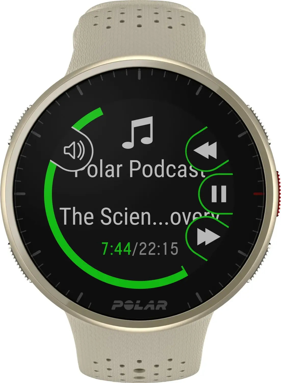 B-Ware Polar Gps Laufuhr Pacer Pro Sportuhr Uhr Smartwatch Fitnessuhr Beige Größe S M L - 725882064321