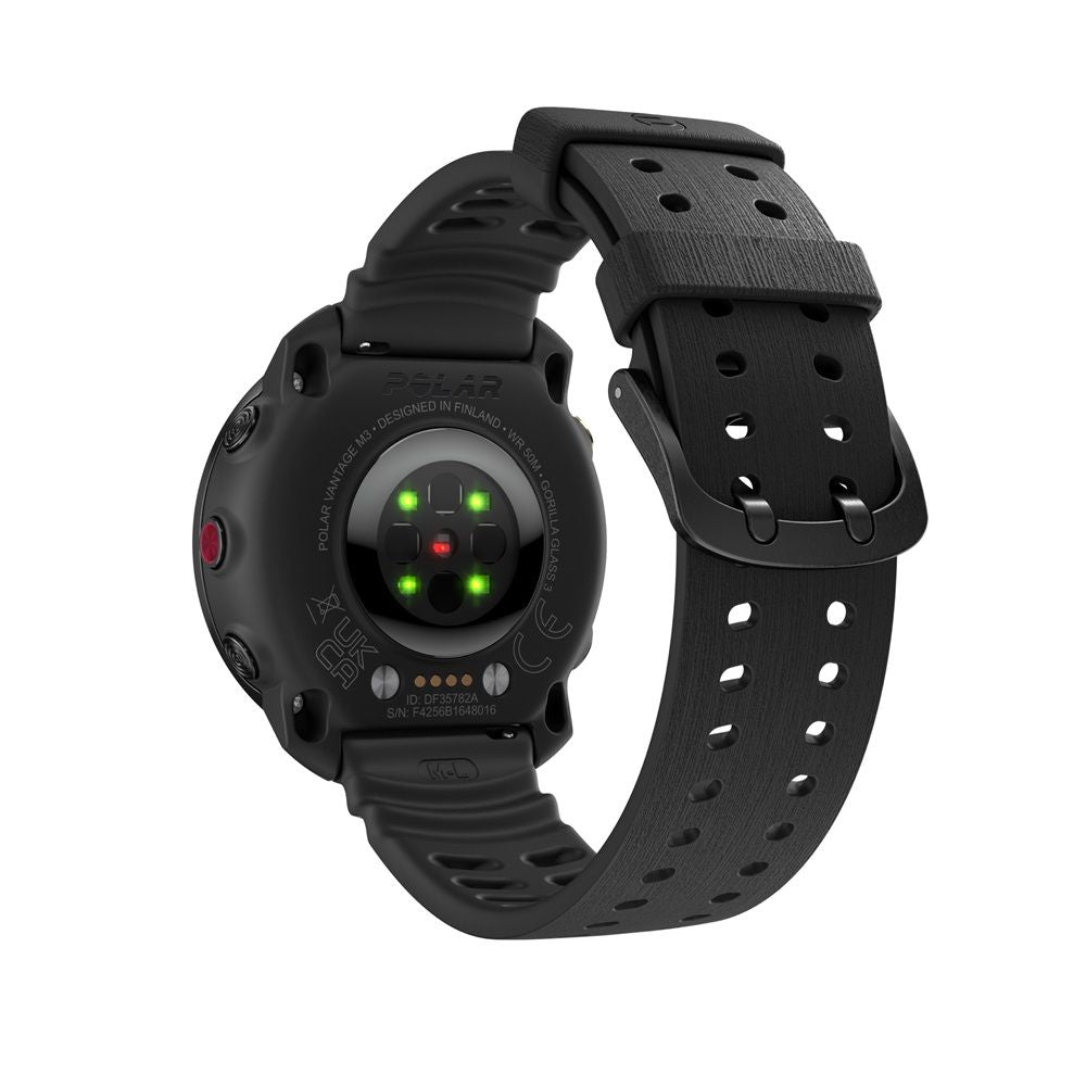 Polar Sportuhr Fitnessuhr Vantage M3 GPS Multisport Uhr Schwarz Akku Größe S 910 - 0725882066745