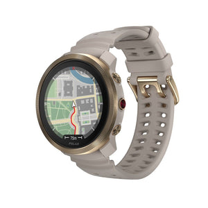 B-Ware Polar Uhr Smartwatch Vantage M3 GPS Gold Greige Sportuhr Fitness Größe S M L