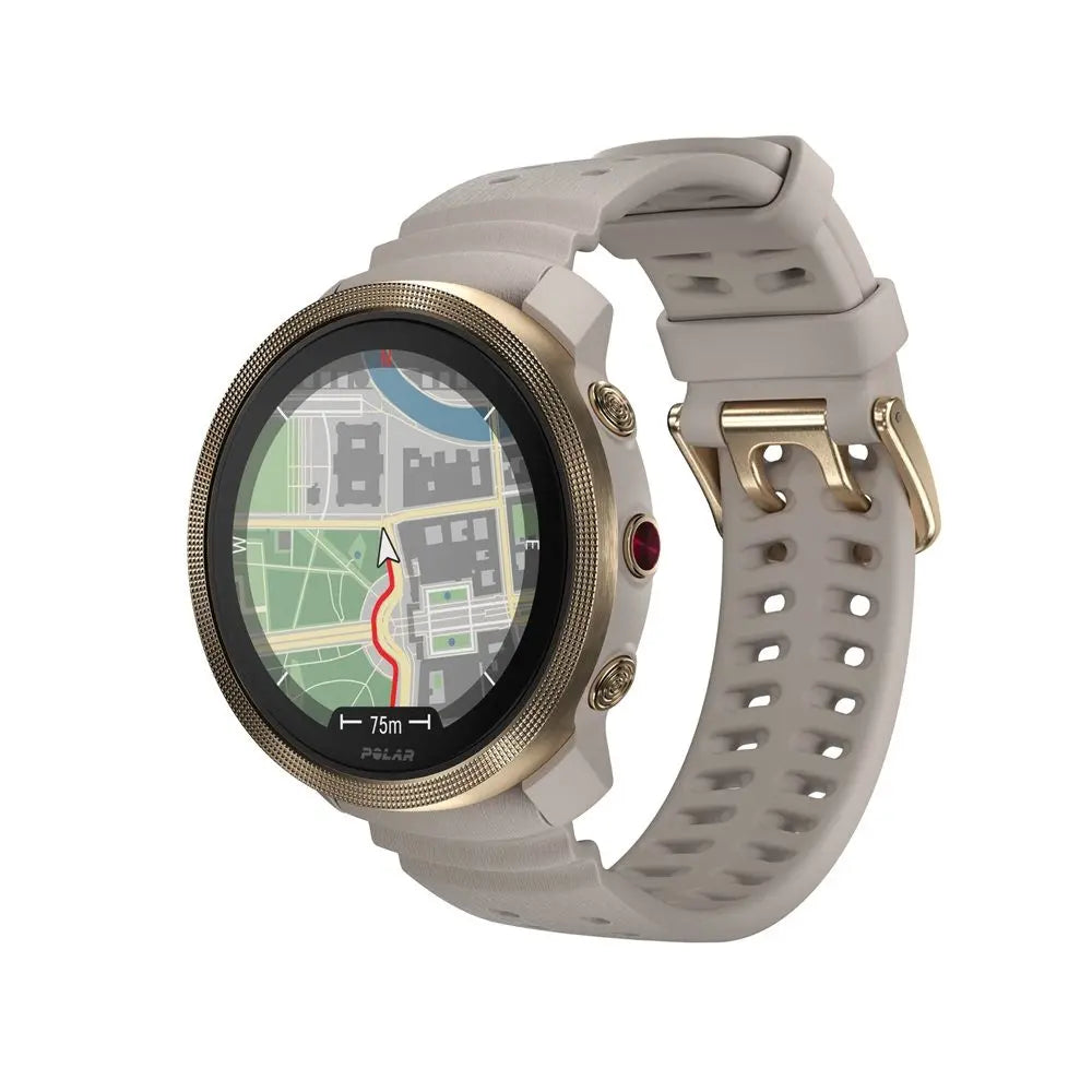 B-Ware Polar Uhr Smartwatch Vantage M3 Gps Gold Greige Sportuhr Fitness Größe S M L - 725882066752