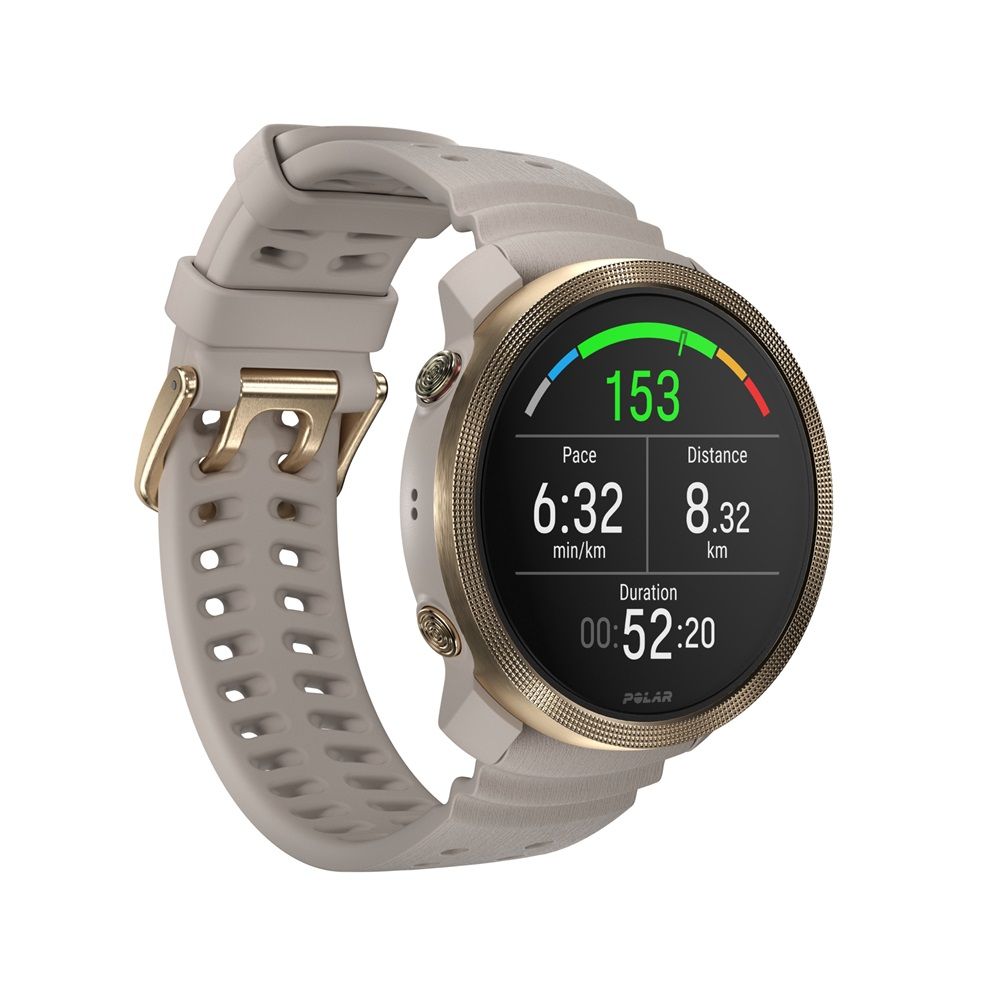 Polar Uhr Smartwatch Vantage M3 GPS Gold Greige Sportuhr Fitness Größe S M L - 0725882066752