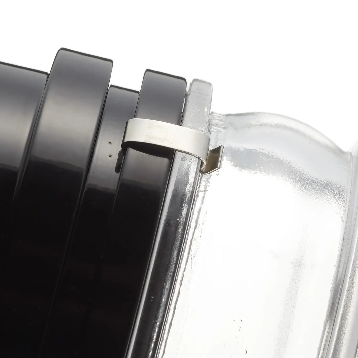 B-Ware Oluce Wandleuchte Fresnel Wandlampe Glaslinse Ip44 E14 Aluminium Glas Schwarz - 7265005