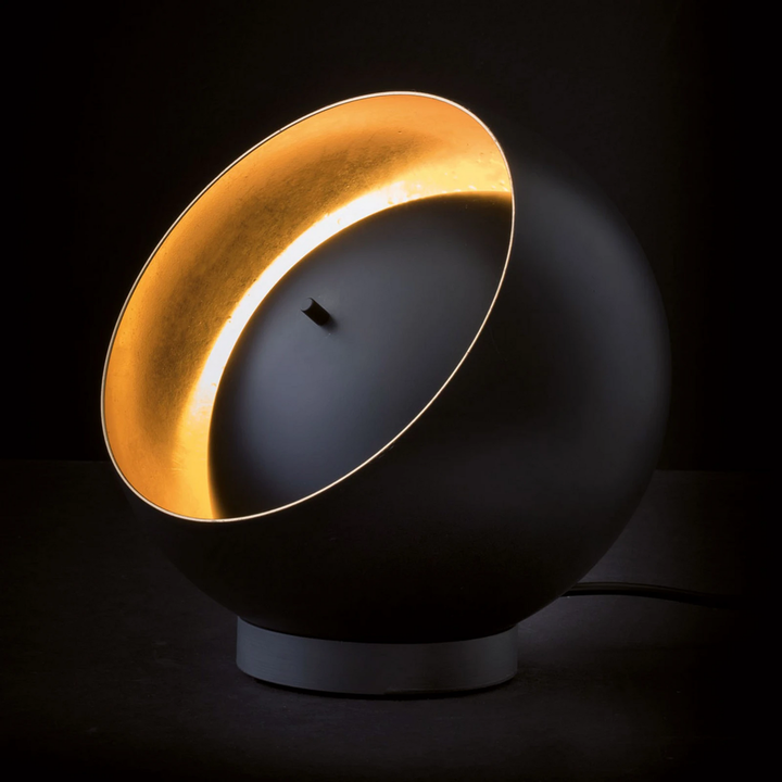 Oluce Eva Led Tischleuchte Nachttischlampe Kugelform Tischlampe Leuchte Schwarz B-Ware - 7265127