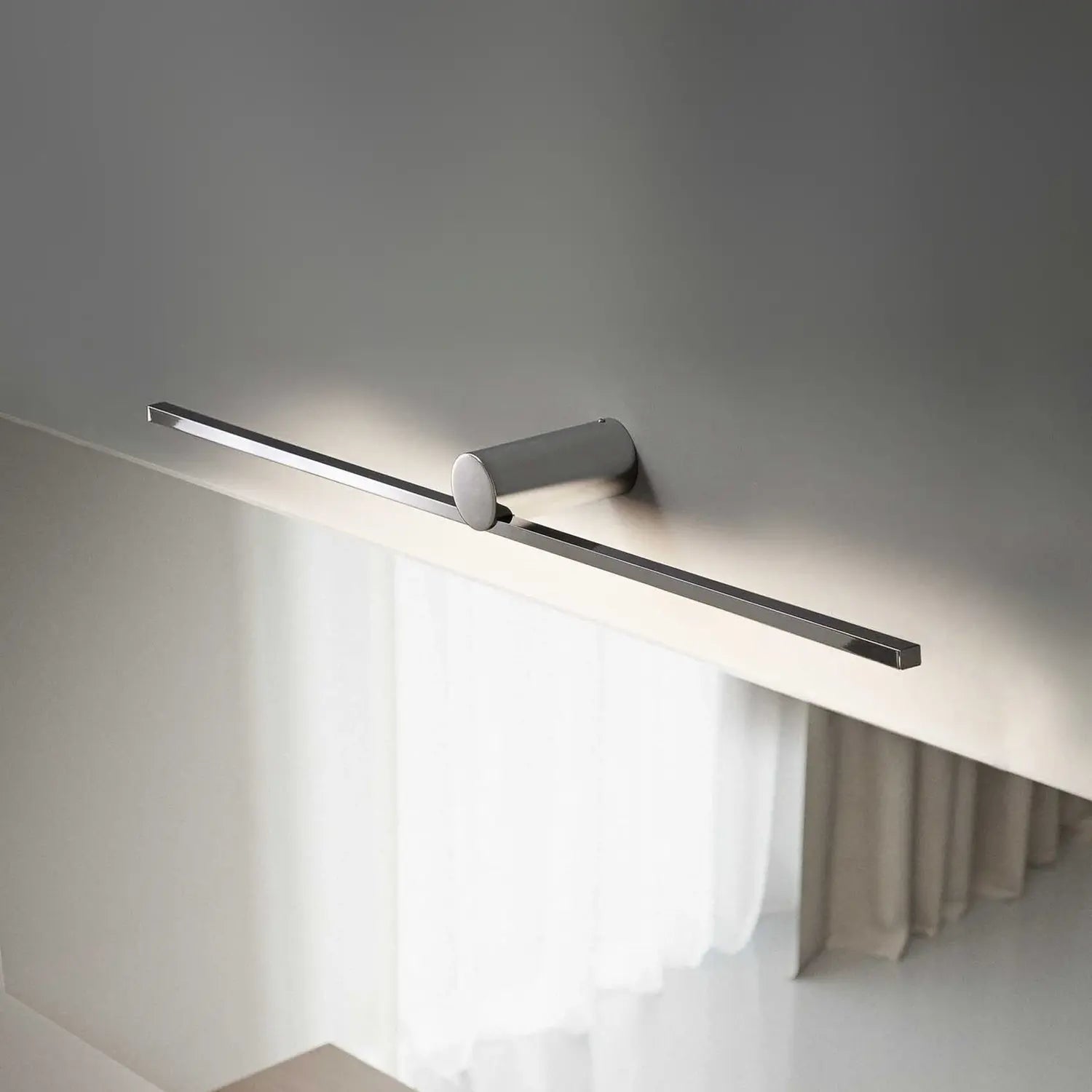 B-Ware Olev Wandleuchte Wandlampe Led Chrom Metall Slight Ap Spiegelleuchte 72 Cm Lampe - 7271008
