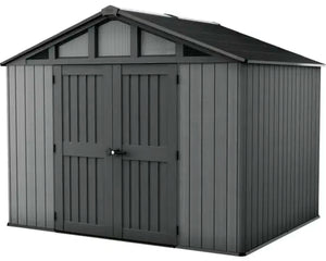 B-Ware Keter Gartenhaus Gerätehaus Geräteschuppen Stronghold Anthrazit Fußboden 300x243