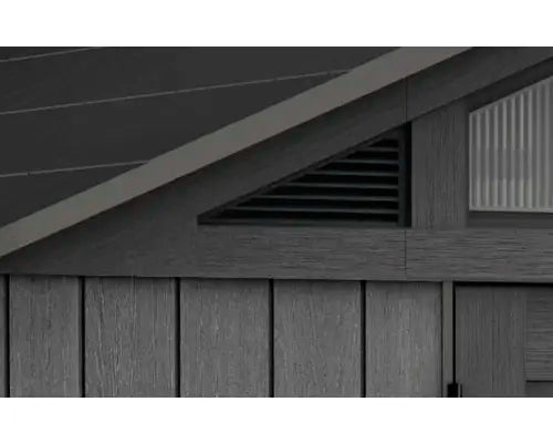B-Ware Keter Gartenhaus Gerätehaus Geräteschuppen Stronghold Anthrazit Fußboden 300x243