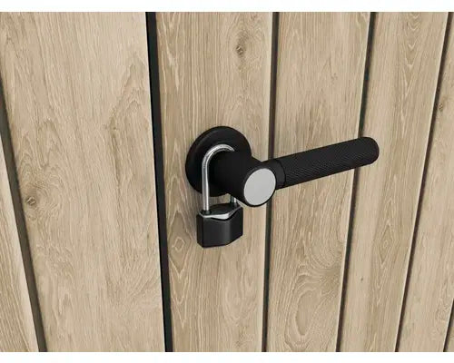 B-Ware Keter Gartenschrank Schrank Signature Ashwood Alto Kunststoff Anthrazit Braun - 7290112642790