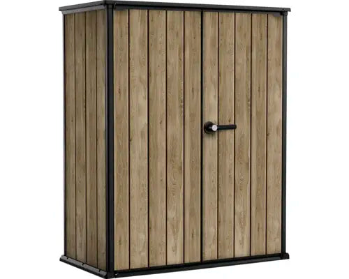 B-Ware Keter Gartenschrank Schrank Signature Ashwood Alto Kunststoff Anthrazit Braun - 7290112642790