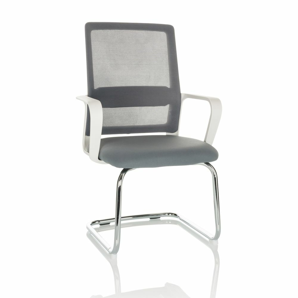 B-Ware Hjh Office Besucherstuhl Freischwinger Stuhl Visiter W Grau Siehe Text - 4064323034995