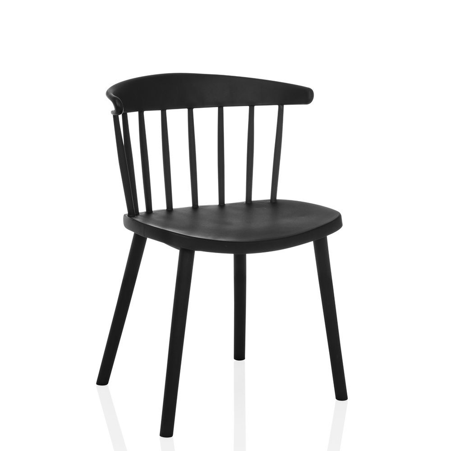 Hjh Living Artifo Rib Esszimmerstuhl Stuhl Sitzmöbel Küche Schwarz B-Ware - 729493